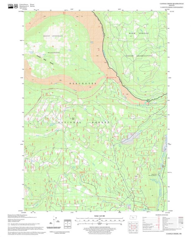 Candle Creek Quadrangle Map