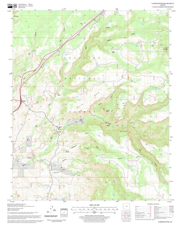 Casner Butte Quadrangle Map