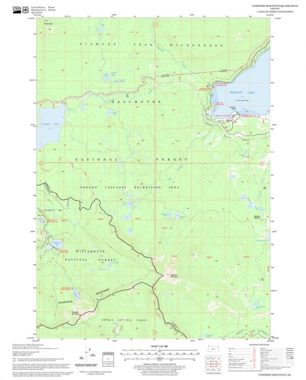 Cowhorn Mountain Quadrangle Map