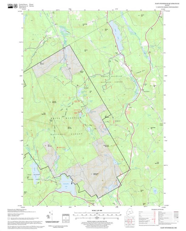 East Stoneham Quadrangle Map