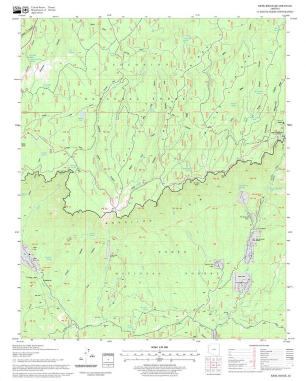 Kehl Ridge Quadrangle Map