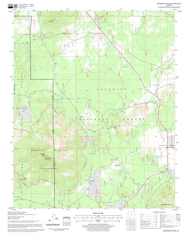 Kendrick Peak Quadrangle Map