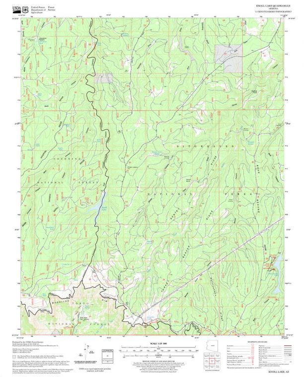 Knoll Lake Quadrangle Map