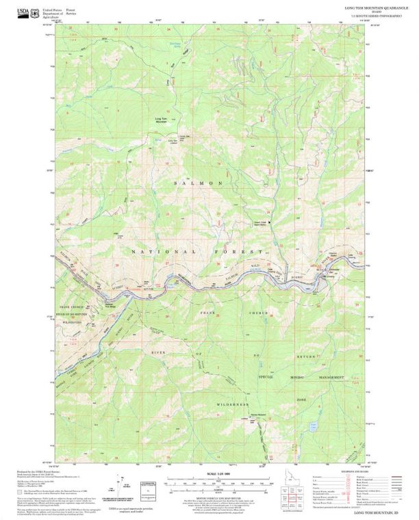 Long Tom Mountain Quadrangle Map