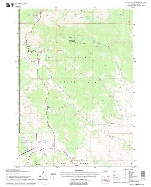 Mount Coolidge Quadrangle Map