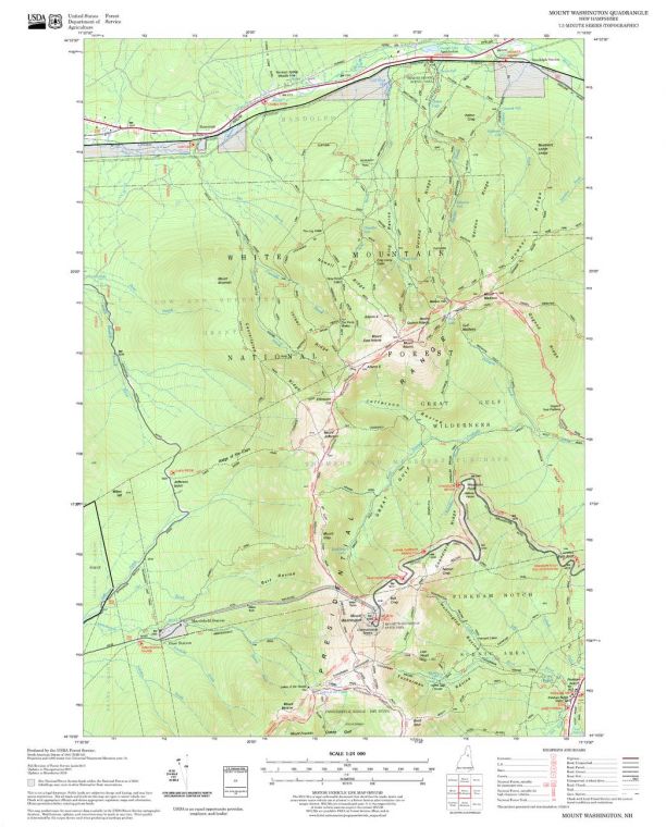 Mount Washington Quadrangle Map