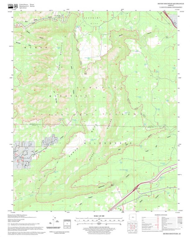 Munds Mountain Quadrangle Map
