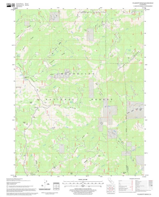 Plaskett Ridge Quadrangle Map
