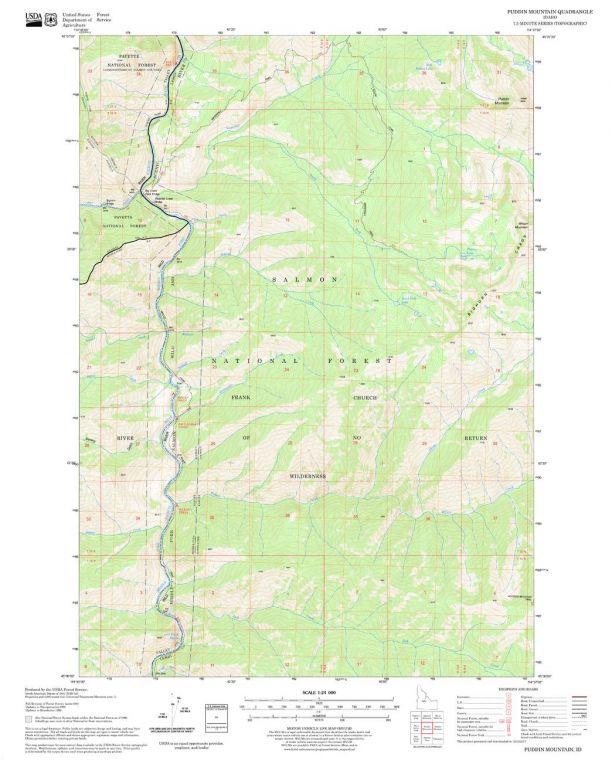 Puddin Mountain Quadrangle Map