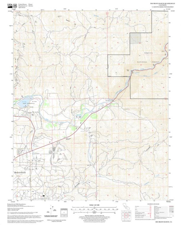 Rio Bravo Ranch Quadrangle Map