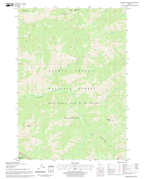 Sherman Peak Quadrangle Map
