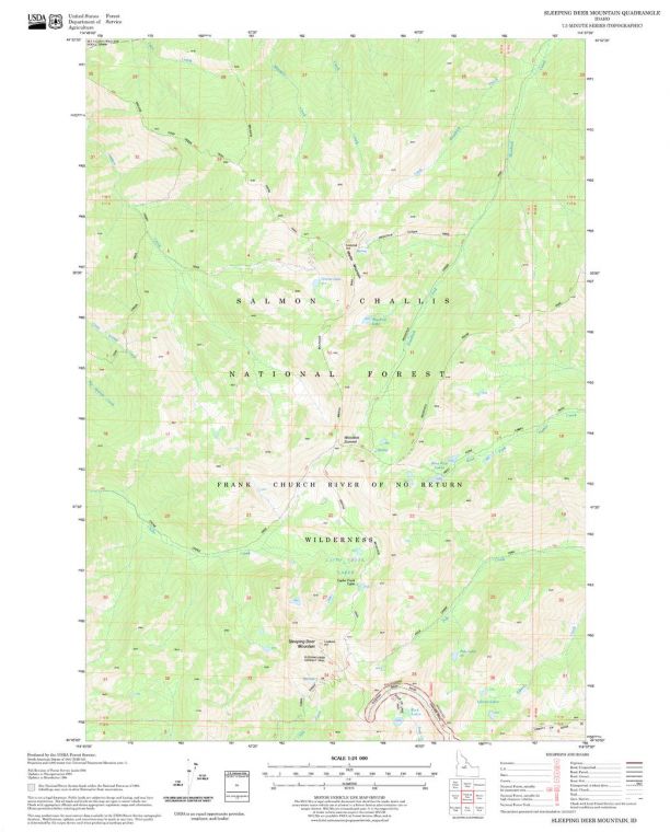 Sleeping Deer Mountain Quadrangle Map