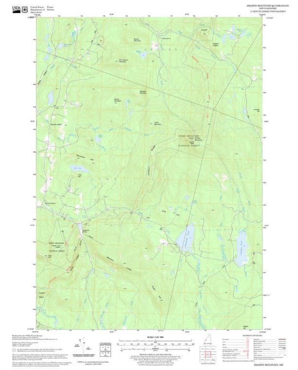 Smarts Mountain Quadrangle Map