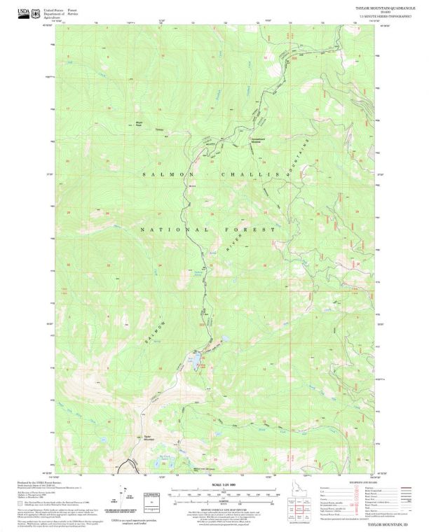 Taylor Mountain Quadrangle Map