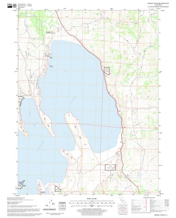 Troxel Point Quadrangle Map