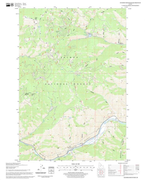 Ulysses Mountain Quadrangle Map