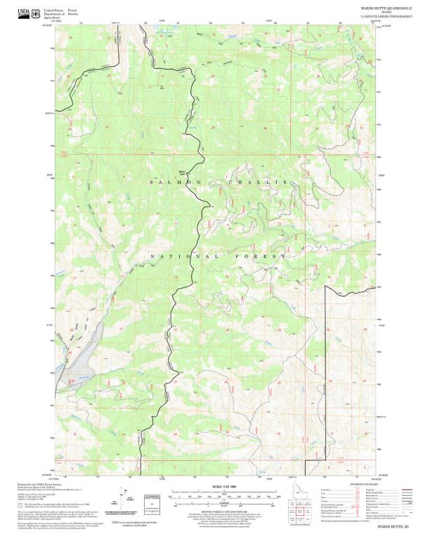 Wards Butte Quadrangle Map