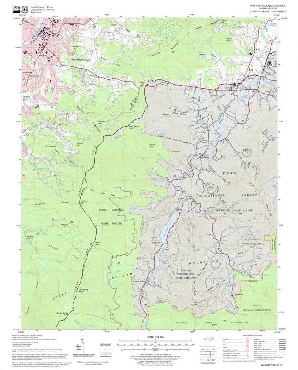 Waynesville Quadrangle Map