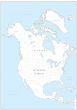 North America Colouring Map - Large Map