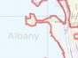 Albany County ZIP Code Map, California