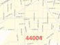 Ashtabula ZIP Code Map, Ohio