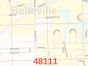 Belleville ZIP Code Map, Michigan