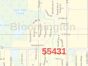 Bloomington ZIP Code Map, Minnesota