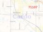 Caddo Parish ZIP Code Map, Louisiana