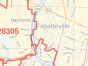 Fayetteville ZIP Code Map, North Carolina