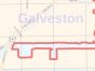 Galveston County Zip Code Map, Texas