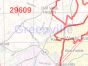 Greenville County Zip Code Map, South Carolina