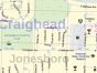 Jonesboro, AR Map