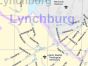 Lynchburg, VA Map