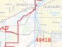Ottawa County Zip Code Map, Michigan