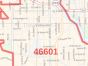 South Bend ZIP Code Map, Indiana
