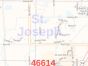 St. Joseph County Zip Code Map, Indiana