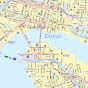 Central Jacksonville Map, Florida - Portrait