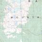 Topographic Map of Klinaklini Galcier BC