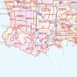 Los Angeles County Zip Code Map, California