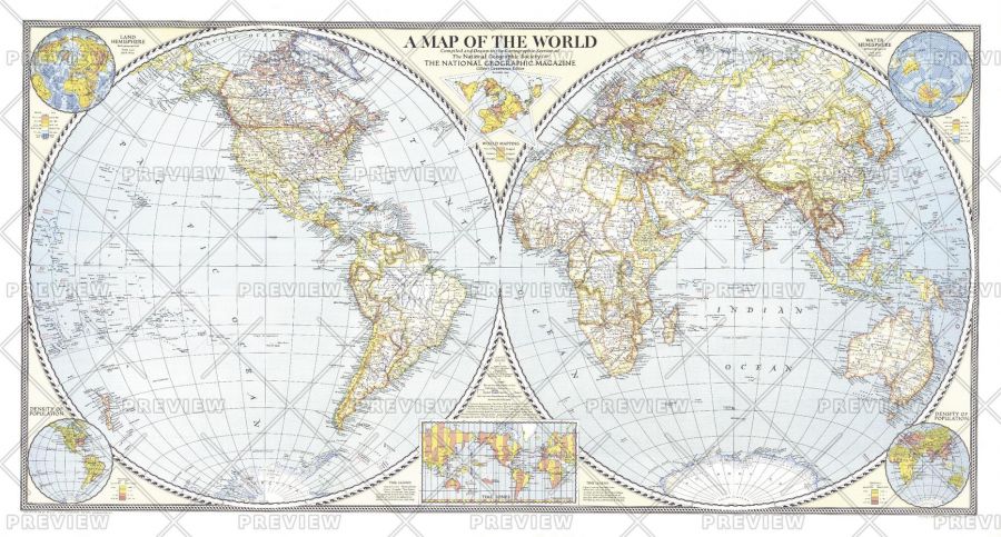 World Map Published 1941
