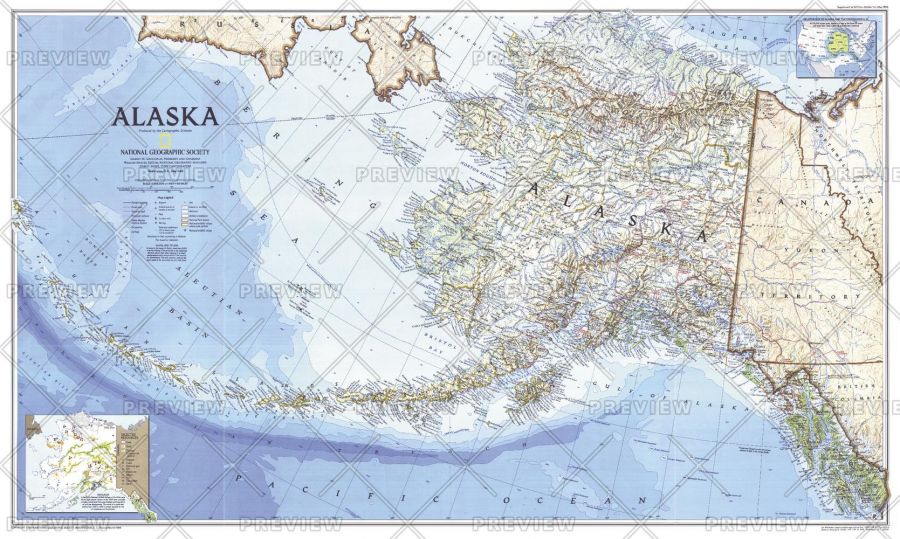 Alaska Published 1994 Map