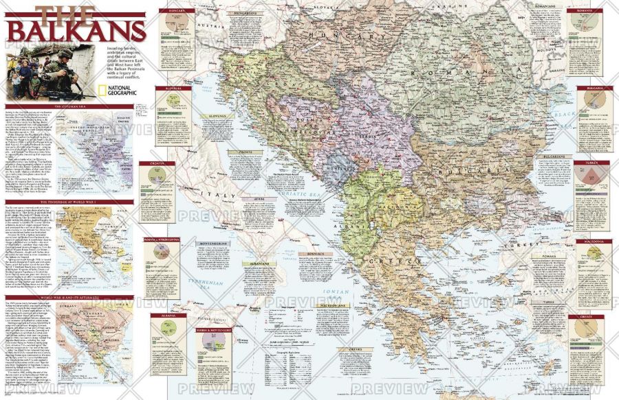 Balkans Conflict Published 2008 Map