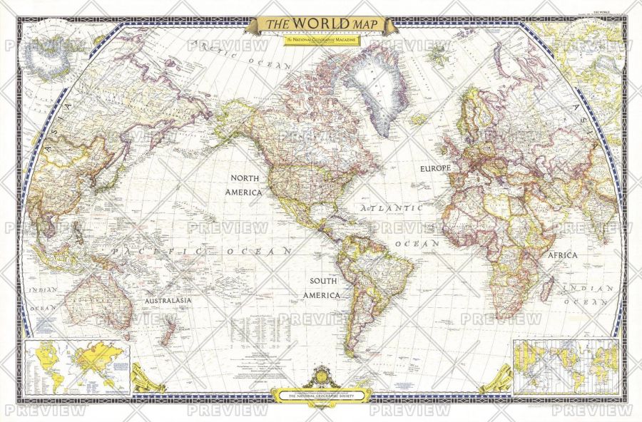 World Published 1951 Map