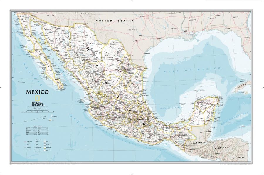 Mexico Classic Map
