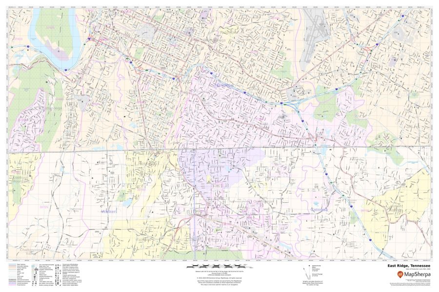 East Ridge, TN Map