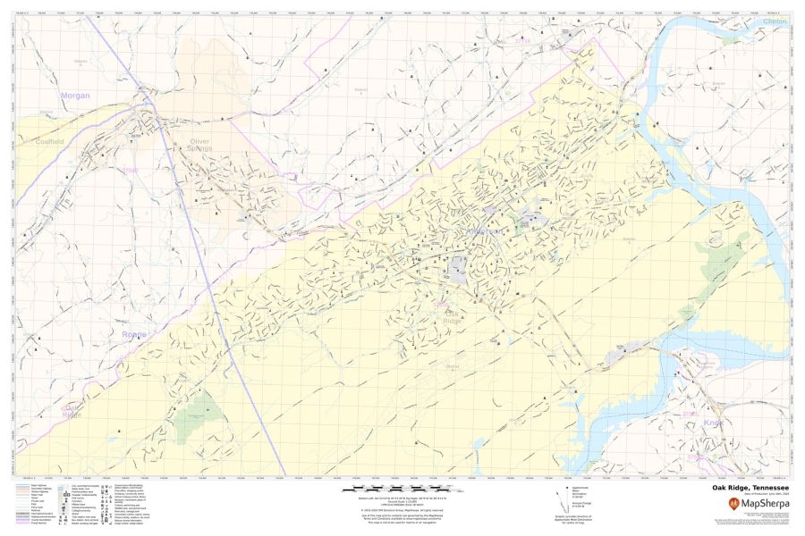 Oak Ridge, TN Map