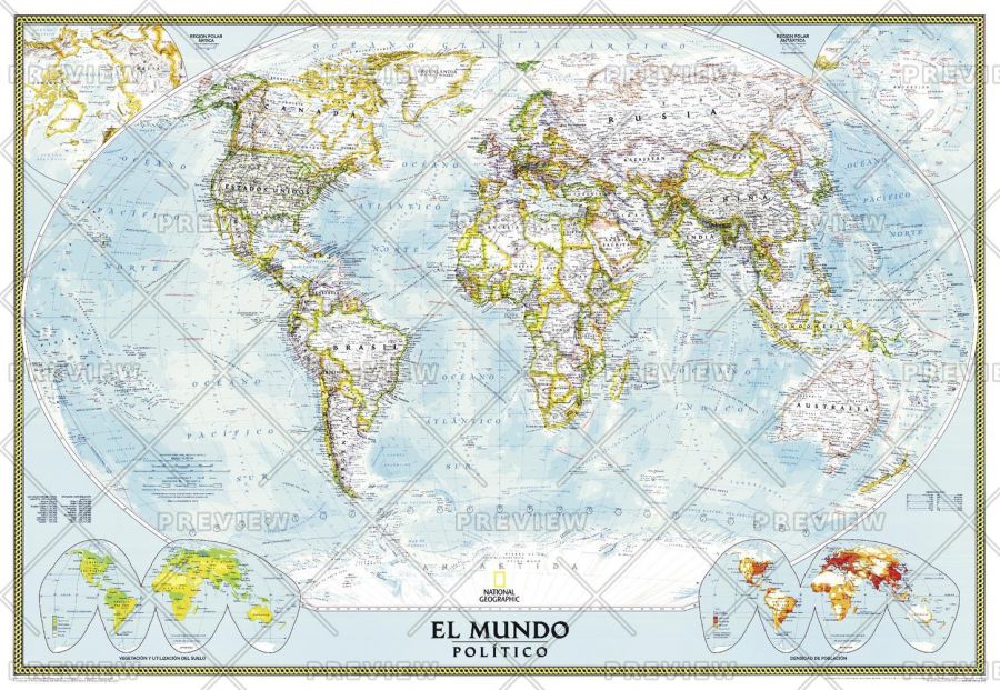 World Classic Spanish Published 2005 Map