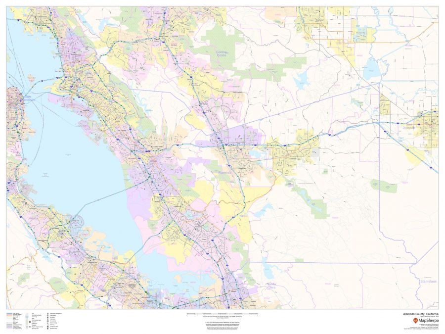 Alameda County California Map