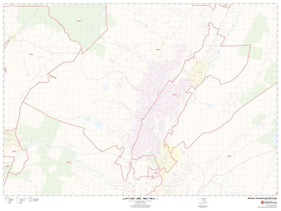 Altoona ZIP Code Map