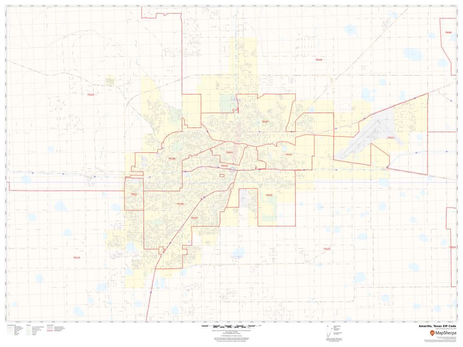 Amarillo ZIP Code Map